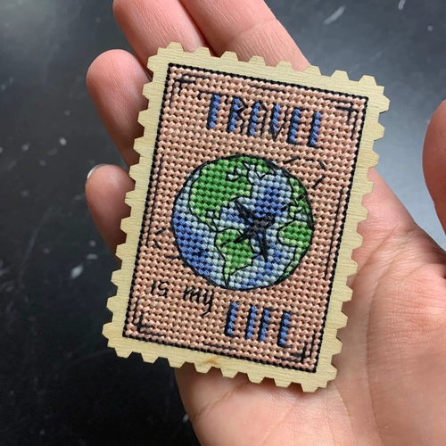 [DMC R Line Set] Печать Cross Stitch Citizen Custom Stamp Series 25-48 деревянные марки доски