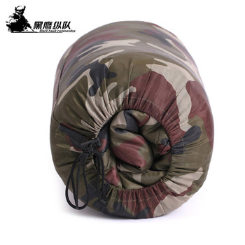 Camping outdoor sleeping bag, military style cotton warm ultra-light humanoid office student lunch break adult sleeping bag