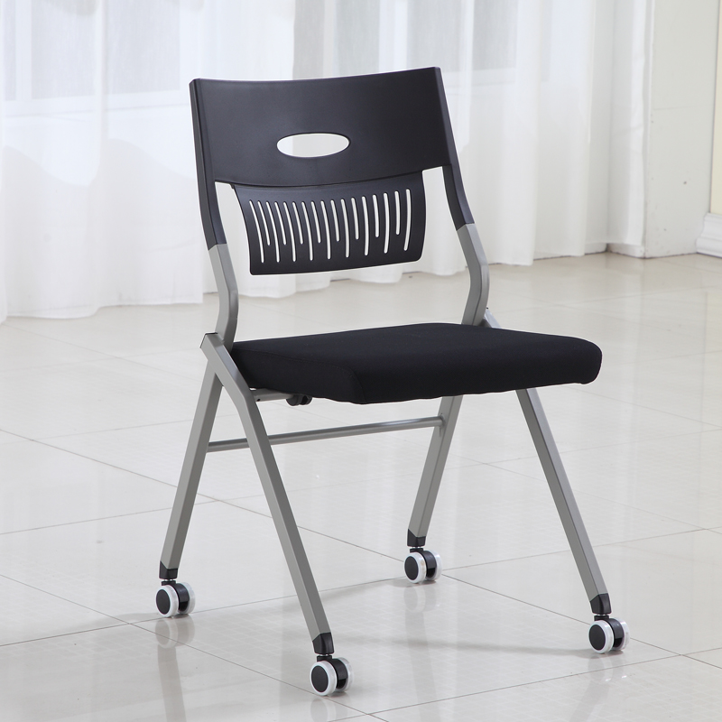 High-end folding conference chair training chair with writing board with wheels and table board student office chair