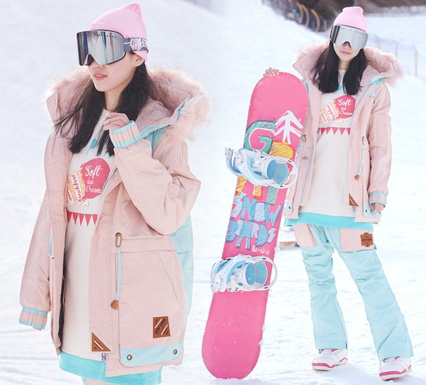 ICOP Tooling Thin-style Ski Suit Ski Suit Single Double Board Handsome air bicolor ES