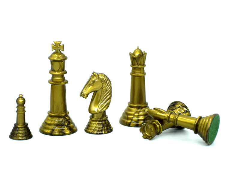 Table Tour Model Large Chess Gold Silver Black Meters White
