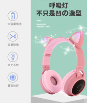 Cat ear anime concept Bluetooth headset Head-mounted wireless girl heart headset Hatsune Miku two-dimensional peripheral