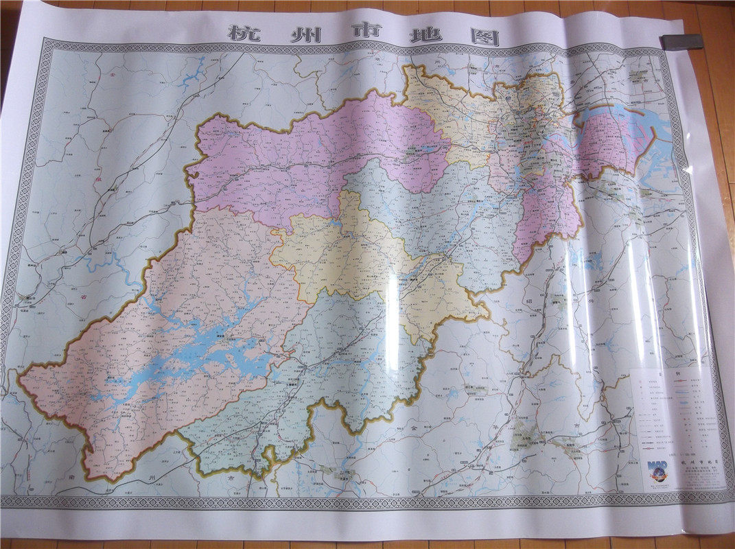 Special price Hangzhou map Map Film map Size 107 by 150 cm 150 cm RMB110