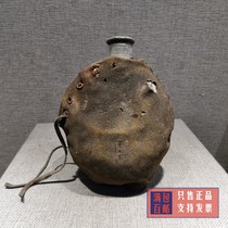 Red collection of old objects from the Anti-Japanese War period Eighth Route Army and National Army Lin Sheng kettle genuine product suitable for patriotic education exhibition