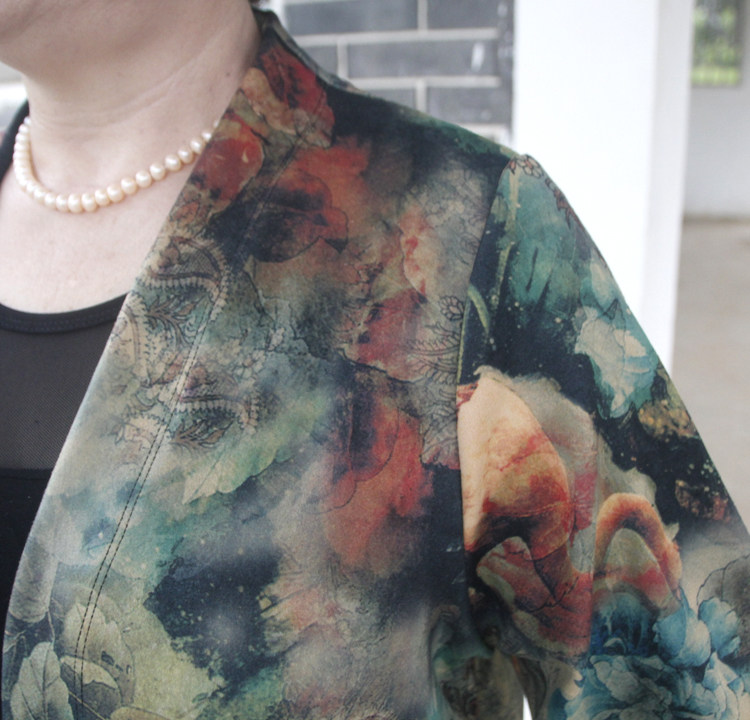 Осенний длинный плащ, куртка для матери, для среднего возраста, средней длины, большой размер Jane edge 