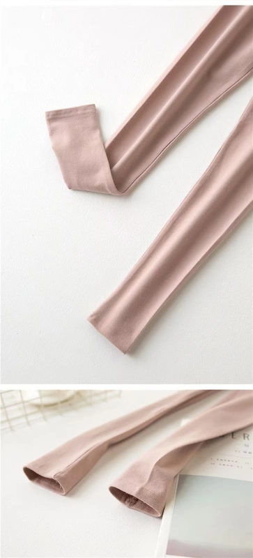 Hàn Quốc Dongdaemun phụ nữ mang thai xà cạp mùa xuân và mùa thu mỏng mặc cotton không có dấu vết đàn hồi eo nâng quần thun