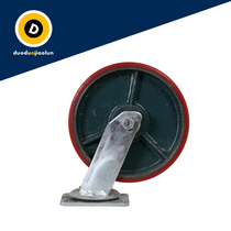 6 inch 8 inch super heavy duty polyurethane iron core universal wheel Single load 200KG movable wheel