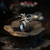 Tietou's store unisex 925 silver vintage ring