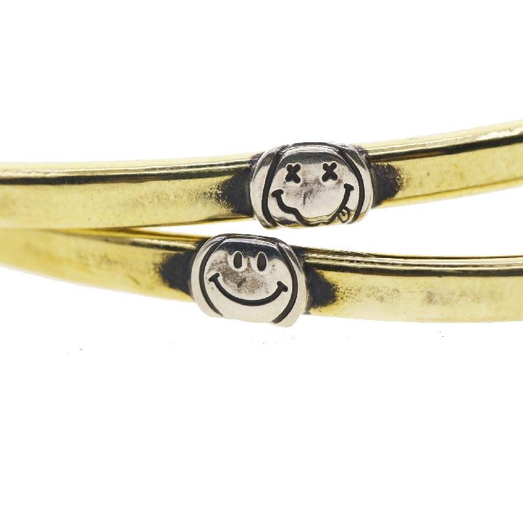 Vòng đeo tay mặt cười Ampe BWL amp Nhật Bản Hammerd bangle 925 bạc vui tươi Vòng đeo tay vòng tay lv