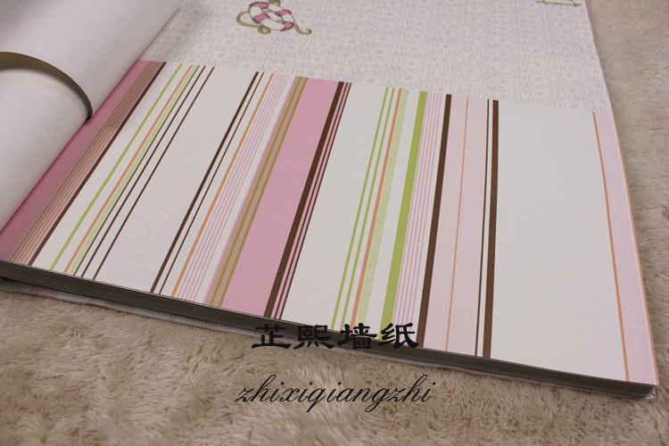 BHARARA WALLPAPER BA 13901 13902 13903 13904 PURE paper children vertical stripes COLOR AB