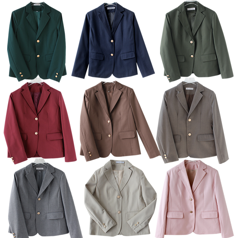Fengcui Jk Jacket Women's Suit Formal Korean Style British Style Japanese School Uniform Id Photo College Style Student Outfit