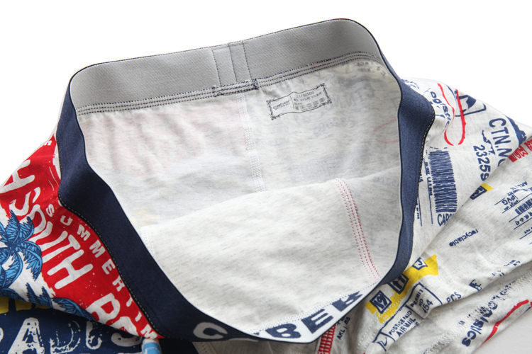 Đồ lót cặp đôi Carberi Thời trang in cotton Quần boxer nam Quần đùi nữ UM103 UL203 do lot nam