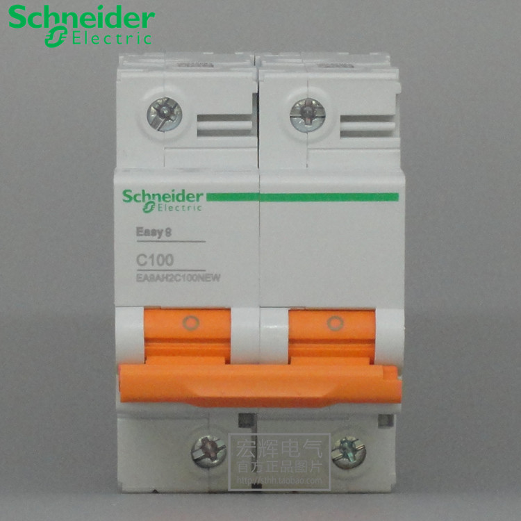 Schneider Easy9 Series Air Switch EA9AH Circuit Breaker 2P C100A EA9AH2C100NEW
