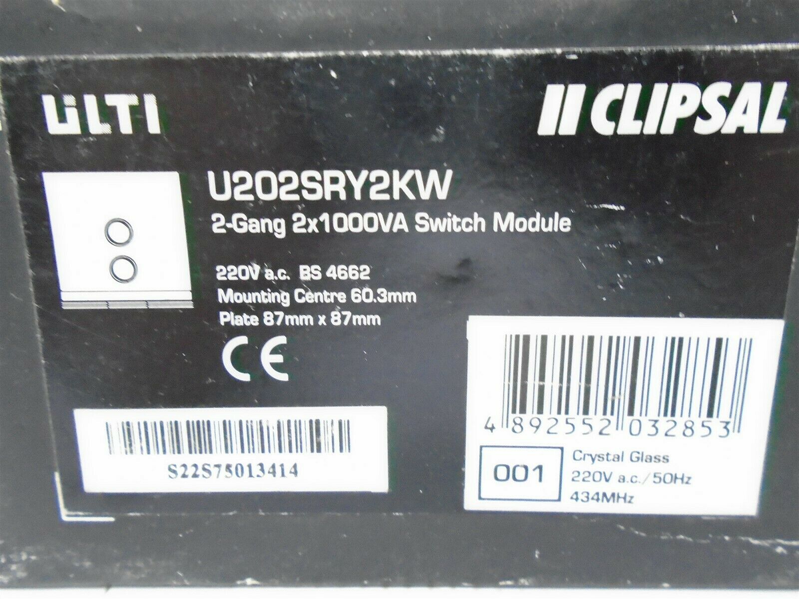 Brand new chicwin OChile ULTI U201SRY2KW U202SRY2KW smart home panel