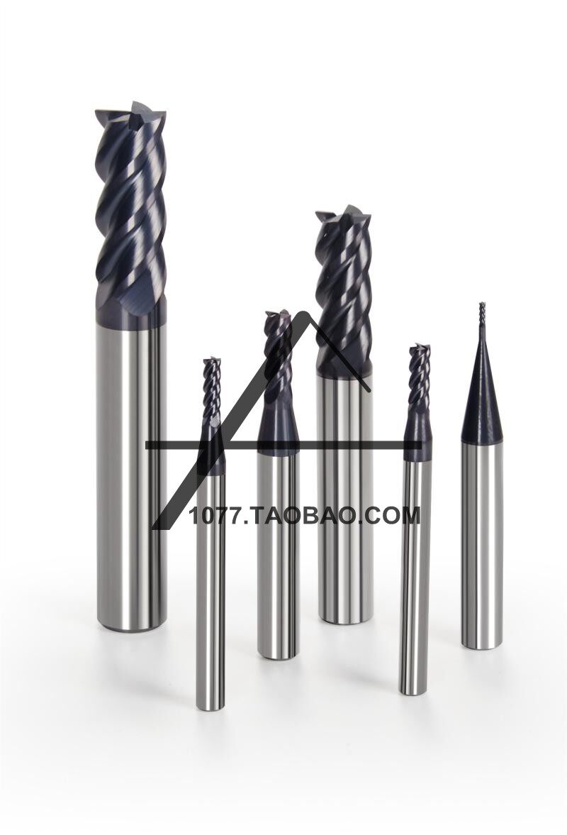 Zhuzhou Diamond 55 Degree Solid Carbide End Mill 4 Flutes Straight Shank Flat Head PM-4E Series