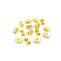 100 золотая бабочка для ушного блока 3х6 мм