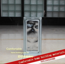 Imported 90X190X80MM half brick white transparent cloud pattern glass brick bathroom partition wall entrance popularity