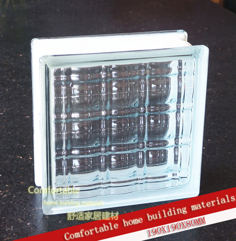 Imported 80058 transparent glass brick bathroom toilet partition living room background wall shocking and explosive factory direct sales