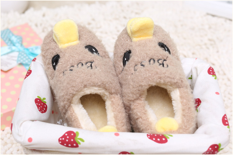 Pantoufles enfants en suède pour hiver - semelle caoutchouc - Ref 1031263 Image 39