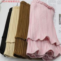 Garment accessories Hem lace 19CM double velvet ruffle lace Lace Pleated lace Lace accessories decoration