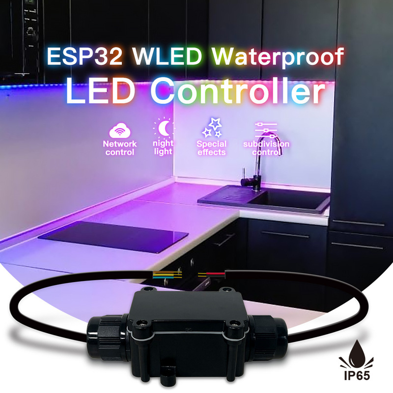 Gleder Wled Waterproof Controller Esp32 Rgb+Ic Magic Color DIY Light Effect 100+ Ip65 Gleder Wled Waterproof Controller Esp32 Rgb+Ic Magic Color DIY Light Effect 100+ Ip65