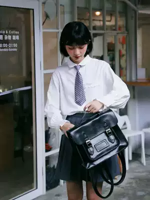 (Spot) loyal dog Small eight pear-shaped homemade-Waltz h versatile multi-color cute pure long sleeve shirt students