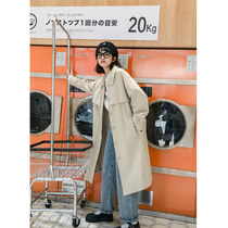 (Spot) Loyalty Dog Small Eight Pear Shaped Homemade A-Drunk Sandbank Autumn Long Version of Lean Wind Clothing for High Spring Girl