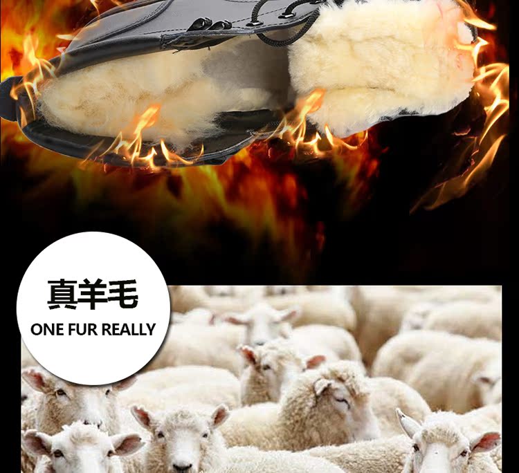 Mùa đông dày len quân sự giày nam ngắn giày quân đội móc bông giày ngoài trời ấm tuyết tuyết giày công sở giày da giầy chelsea boot nam
