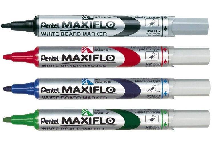 Japan Pentel sends white board pen liquid ink straight liquid type electronic white board pen MWL5S fine core