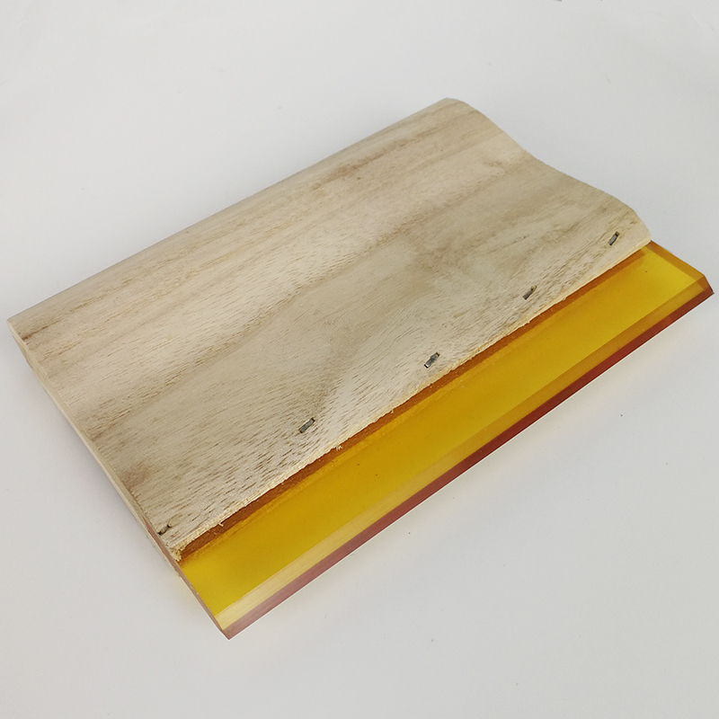 Screen printing solvent-resistant wooden handle scraper wooden handle scraper rubber ink screen printing screen scraper skin scraper printing scraper tip scraper