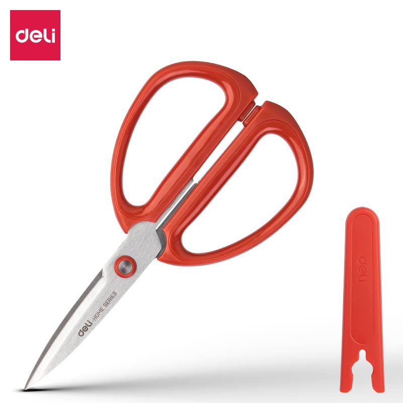 Powerful TJ10 scissors PP handle comfortable grip stainless steel scissors rivets smooth wear-resistant sheath protection