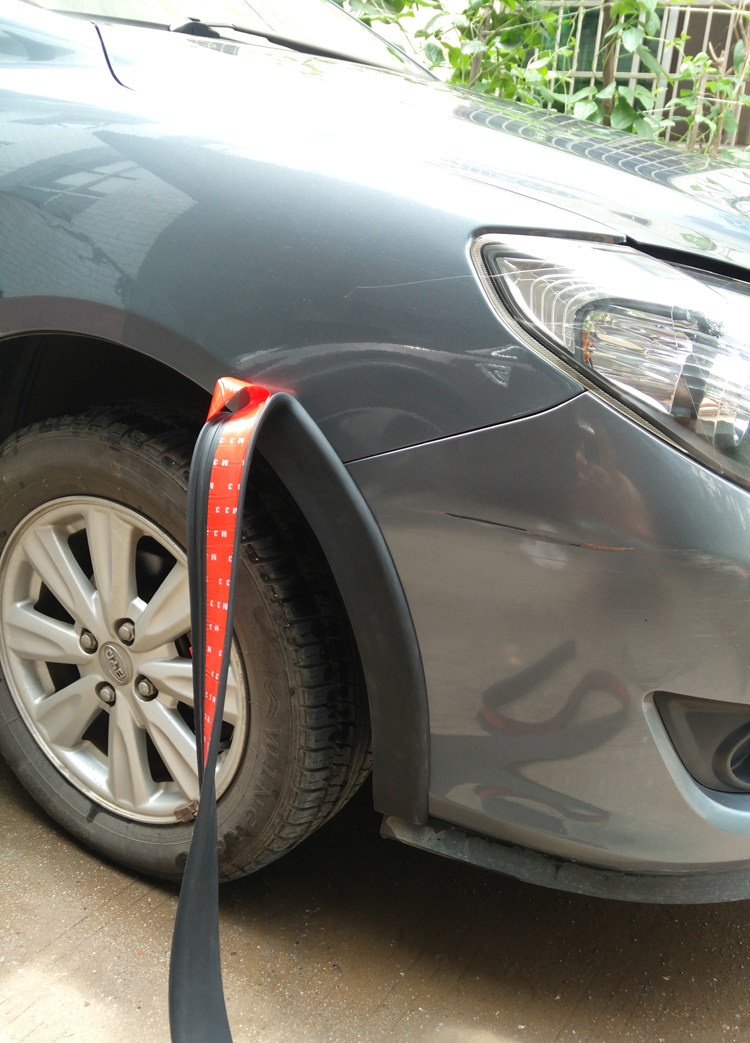 Car universal wheel eyebrow sedan SUV pickup MPV wheel brow appearance retrofit decorative anti-crash bar black custom