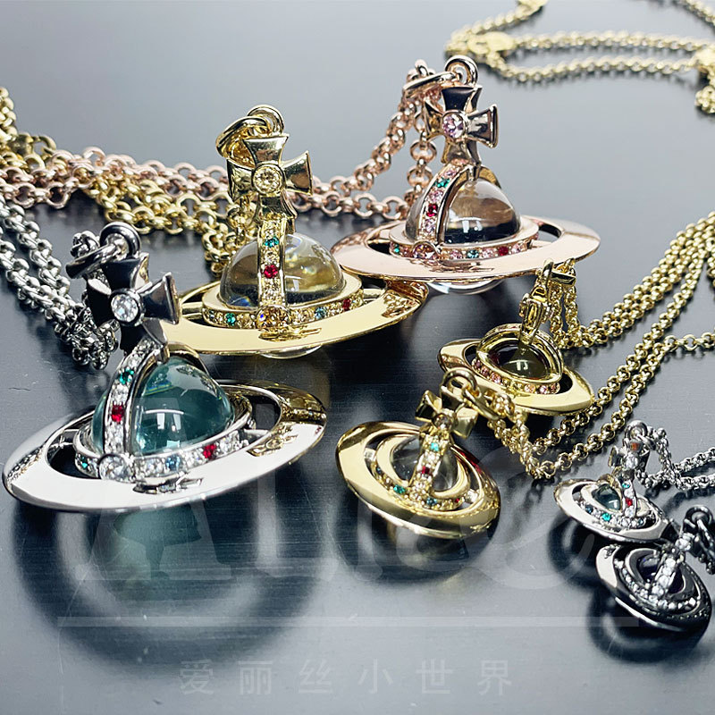 Physical Store Vivienne Westwood Orb Necklace Small Medium Large Multicolor Mint Green Red Black Purple Blue Ball