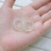U336 natural agate chalcedony ring ice seed lychee jelly ring horse material ice seed index finger