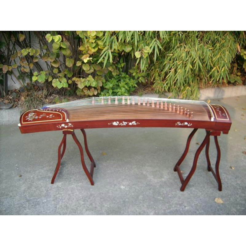 Yangzhou factory direct selling guzheng golden rhyme guzheng special mahogany mica 01035 full set