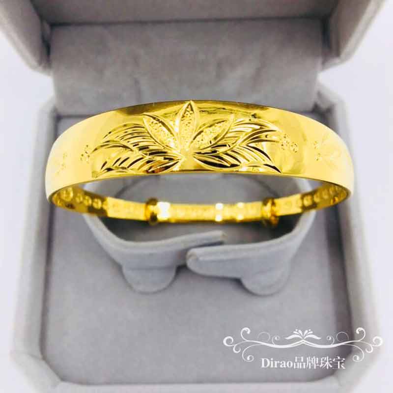 Việt Nam Vòng đeo tay Shajin Nữ Chính hãng 999 Trang sức cưới Mô phỏng Vòng tay vàng Bao phủ Vàng giả vàng vòng tay nam