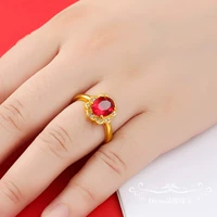 Рубиновое кольцо с камнем, инкрустировано бриллиантами