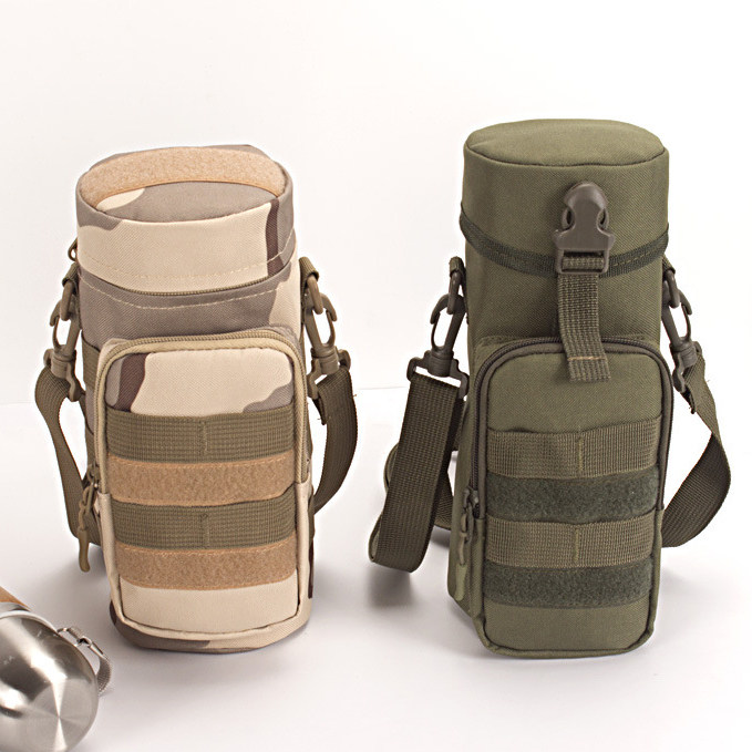 Wolf Polar Summer Winter Outdoor Insulation Bag Tactical Wild Hanging side Deputy Package Outdoor Insulated Kettle Bag Black bracelet