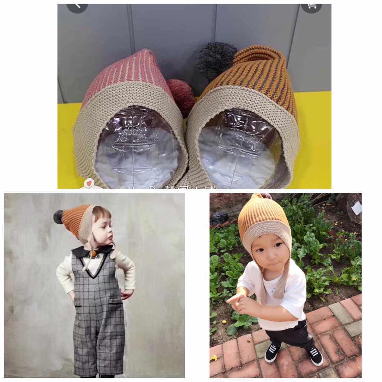 2021 autumn and winter new products for boys and girls, boys and girls, boys and girls, children's cotton double-layer inner hats