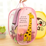 Мультяшная корзина для белья, портативная система хранения