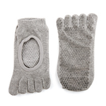 Special five-finger backless non-slip silicone particles yoga socks Half-toed yoga sports fitness socks Lace-up dance socks