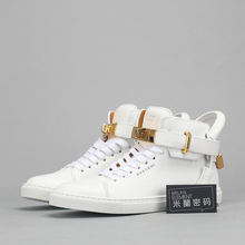 Спот итальянского производства Buscemi 100MM Flat WMNS W1007SP14-WHT белая мужская и женская повседневная обувь