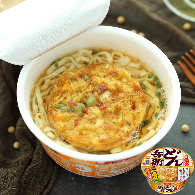 Japan imports Nissin day Qingbing Pasta Vegetable Cake Titian Rou Winter Noodle Quick Food Convenience Noodle Bowl Noodles-Taobao