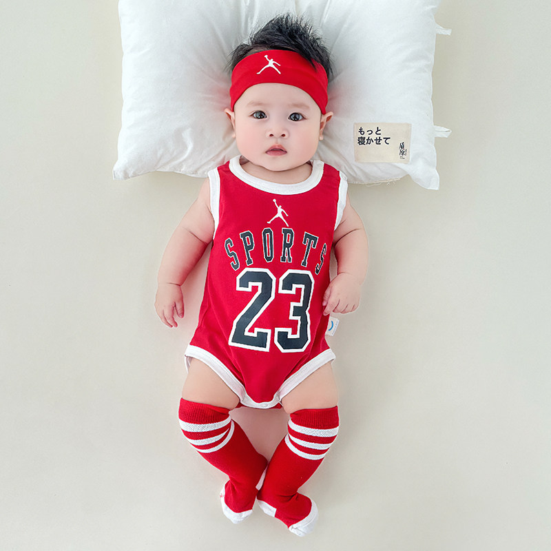 baby basketball jersey romper newborn summer sports onesie for photoshoots baby basketball jersey romper newborn summer sports onesie for photoshoots