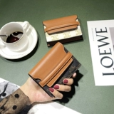 Картхолдер, маленькая сумка через плечо, модный изысканный антимагнитный бумажник, из натуральной кожи