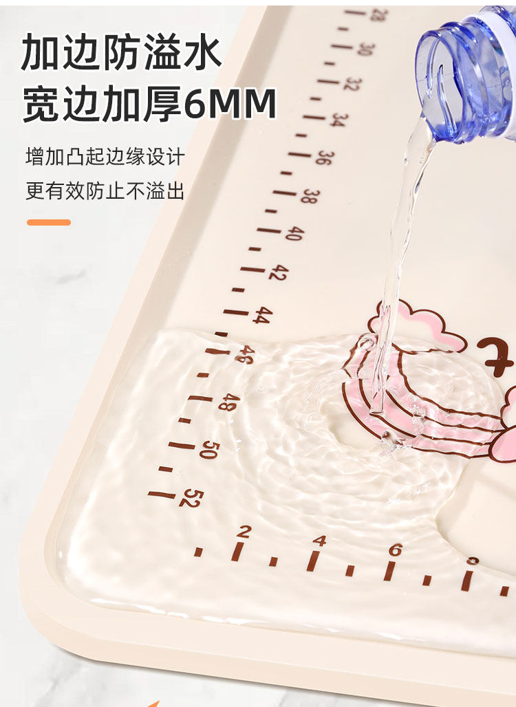 Разминание мат 硅胶揉面垫加厚食品级抗菌防滑和面垫案板母婴级烘焙垫不粘擀面垫