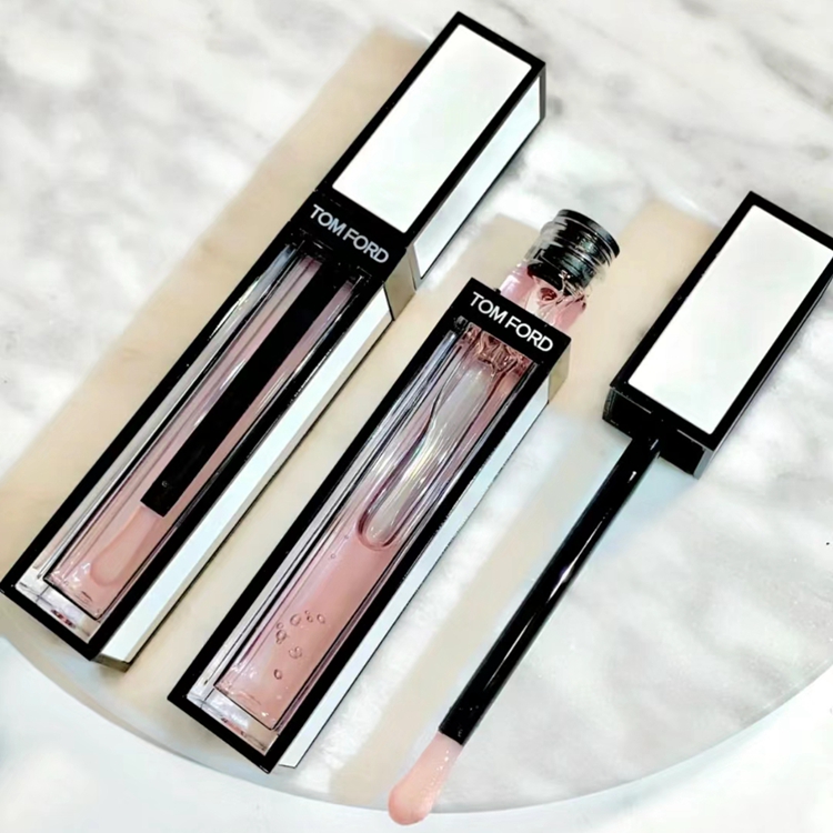 Tom Ford Tom Ford TF2023 New Pint Black & White Transparent Square Tube Rose Lip Lip Gloss Oil Lip Gloss Oil-Taobao