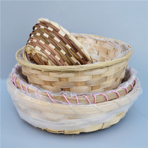 Bamboo basket round bamboo basket native egg packaging basket native product packaging frame miscellaneous basket rattan basket