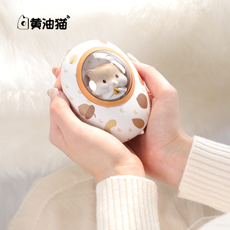 Hamster Space Cabin Warm Hands Treasure Large Capacity Mobile Charging Action Power Supply Portable Thermostats Cute Gift Warm Baby
