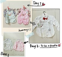 Nostalgia old stock of childrens girls shirts white shirts in 80 - 90s